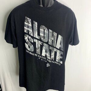Mens Aloha State Crewneck Short Sleeve Shirt Alstyle Label Classic Size L